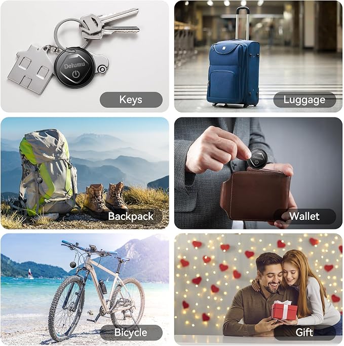 Air Tracker Android, 2026 New Smart Tags-4 Pack Android Tracker for Google'S Find Hub App, Bluetooth Tracker Keys Finder and Item Locator & GPS Trackers for Keys,Luggages,Wallet, IP67
