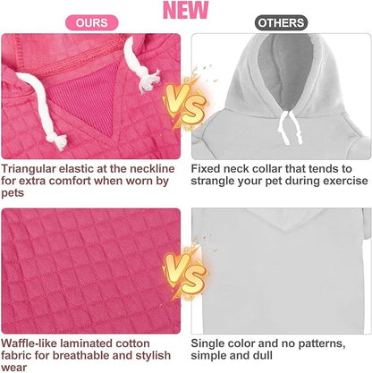 BEAUTYZOO Dog Hoodie for Small Medium Large Dogs, Winter Fall Warm Dog Clothes for Puppy S M Sized Dogs Girl Boy, Dog Sweater Shirt Hoodies with Pocket Bulldog Pitbull Cat Clothing Coat