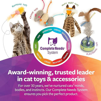 SmartyKat Magic Mice Compressed Catnip and Ribbon Cat Toys, Mess-Free for Hunting & Batting Fun for Cats & Kittens, Set of 3