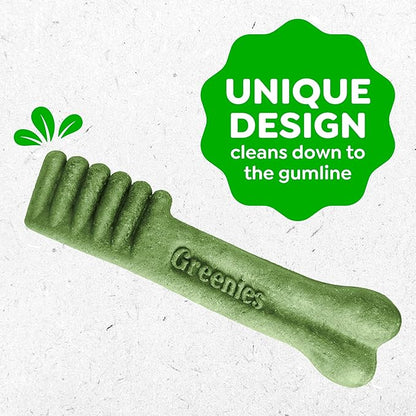 Greenies Veterinarian-Recommended Adult Natural Dental Dog Treats Teenie Size, Dog Dental Chews, Original Flavor, 36 oz. Pack, 130 Count