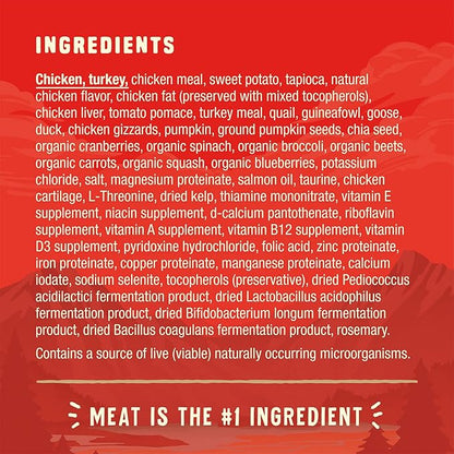 Stella & Chewy's Wild Red Dry Dog Food Raw Coated High Protein Grain & Legume Free Prairie Recipe, 3.5 lb. Bag