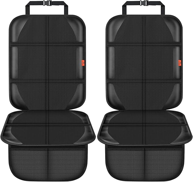 XHYANG Car Seat Protector,Auto Car Seat Protectors Baby Carseat Waterproof Durable 600D Fabric for Child Baby Car Seat Mat Vehicle Pet Cover 2 Storage Pockets (1 Pack)