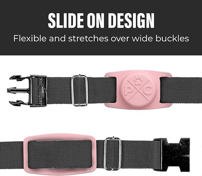 Pup Culture Protective Airtag Case for Dog Collar Holder, Loop for GPS for Pet Tracker Apple iPhone, Airtag