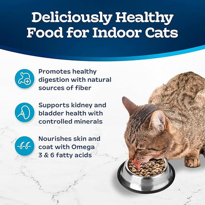 Blue Buffalo Tastefuls Natural Dry Food for Adult Indoor Cats, Salmon & Brown Rice Recipe, 5-lb. Resealable Bag