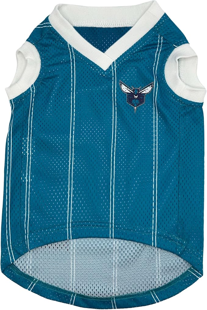 Pets First NBA Charlotte Hornets Dog Jersey, X-Small- Tank Top Basketball Pet Jersey