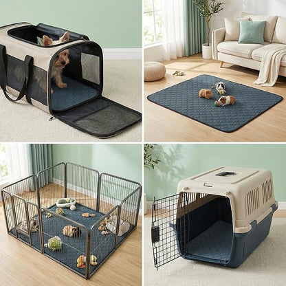 2 Pack Guinea Pig Cage Liners - Washable Guinea Pig Pee Pads, Waterproof Reusable & Anti Slip Guinea Pig Bedding Fast and Super Absorbent Pee Pad for Small Animals Rabbit Hamster Rat