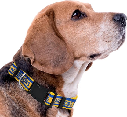 New & Improved Pets First NBA PET Collar Golden State Warriors Dog Collar, Size Small Basketball Team Collar for Dogs & Cats. A Shiny & Colorful Dog & Cat Collar Licensed by The NBA