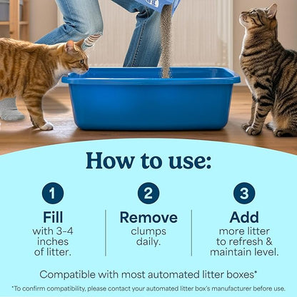 Fresh Step Advanced Odor Shield Multi Cat Clumping Litter with Febreze Freshness, Low Dust, Odor Control with Ammonia Block Tech, Compatible in Automatic Litter Boxes, 37 lb. (2 x 18.5 lb.)