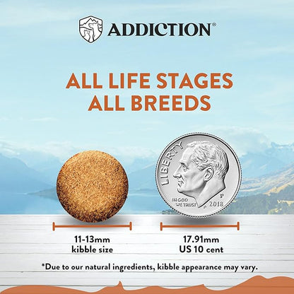 Addiction Wild Kangaroo & Apples Dry Dog Food - Limited Ingredient, Novel Protein for Dogs with Allergies, Grain-Free - Support Muscle Development & Manage Weight - Made in New Zealand 20lb