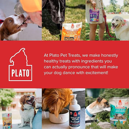 PLATO Original Real Strips Organic Chicken 3oz, Natural (850002221527)