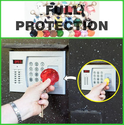 Leather Keychain Holder Case Compatible with AirTag,Cute Protective Bright Cover with Keyring,Anti-Scratch Finder GPS Tracker Case for Wallet Keys,bag,pets,Backpack(Red)