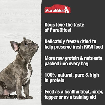 PureBites Chicken Freeze Dried Dog Treats, 1 Ingredient, Made in USA, 28 Ounces (Pack of 1)