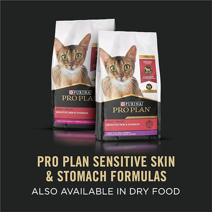 Purina Pro Plan Sensitive Skin and Stomach Cat Food Wet Pate, Sensitive Skin and Stomach Arctic Char Entree - 3 oz. Pull-Top Cans, (Pack of 48)