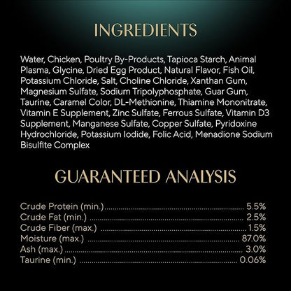 Sheba Gravy Indulgence Adult Wet Cat Food, Wet Food for Cats Chicken Entree in Extra Gravy, 2.6 oz. Twin-Pack Trays (24 Count, 48 Servings)