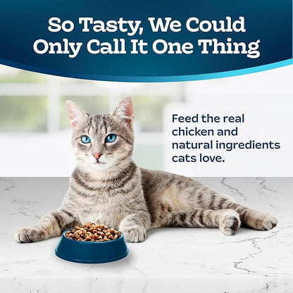 Blue Buffalo Tastefuls Mature Dry Cat Food for Adult Cats 7+, Made in the USA with Natural Ingredients, Chicken & Brown Rice Recipe, 3-lb. Resealable Bag