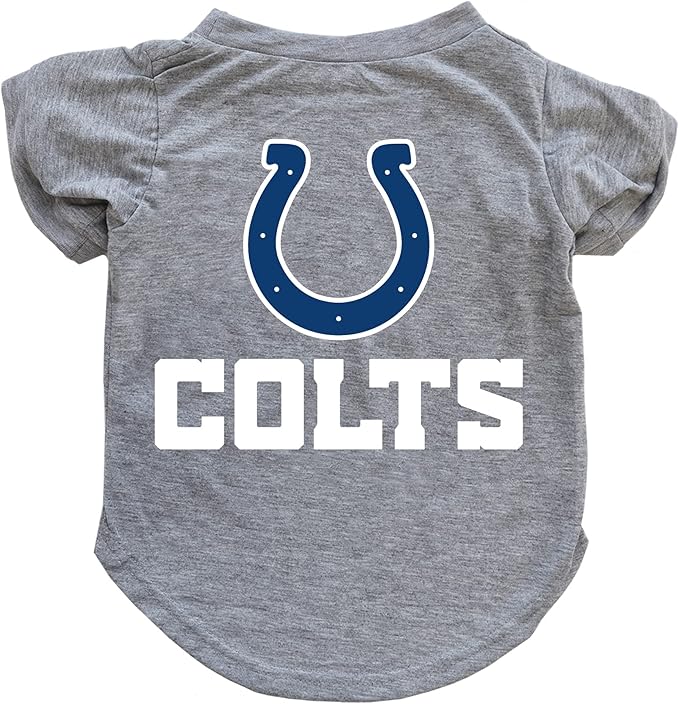Littlearth NFL Indianapolis Colts Pet T-Shirt, Team Color, Small