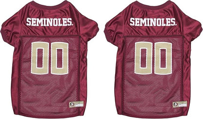 NCAA College Florida State University Mesh Jersey for Dogs & Cats, Large. Licensed Big Dog Jersey with Your Favorite Football/Basketball College Team (Pack of 2)
