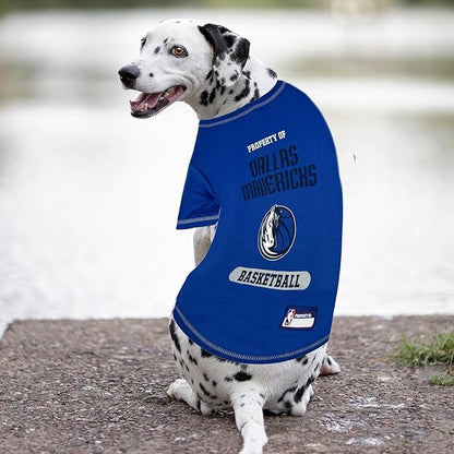 Pets First NBA Licensed Hoodies & T-Shirt for Dogs & Cats, Dallas Mavericks, Small