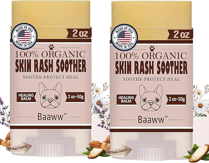 Dog Irritated Skin Relief - Hot Spot Soother Skin Treatment Moisturizer, Anti-Itch & Allergy Dog Lotion, Coconut Oil for Itchy Skin- Soothing Relief for Dry Itchy Coat, Balm 2oz - 2 Pack
