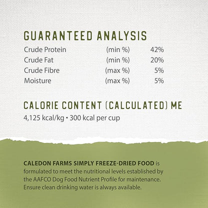 Caledon Farms Simply Freeze Dried Dog Food Chicken Recipe 9.8oz