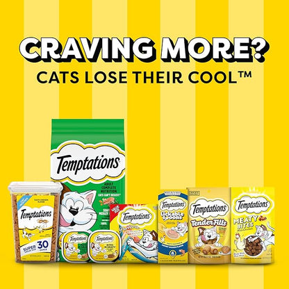 Temptations Cat Treats, Classic Crunchy and Soft Cat Treats, Catnip Fever Flavor, Catnip Treats, 16 oz. Tub