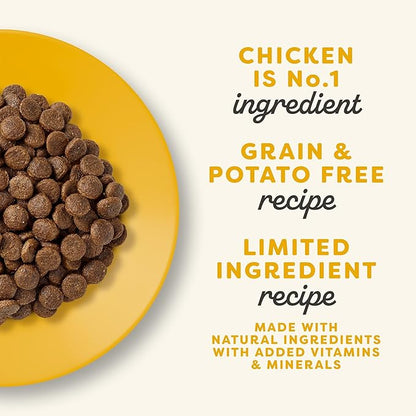 Applaws Complete Dry Cat Food, Grain-Free, Limited Ingredient with Added Vitamins & Minerals, Protein, Supports Digestion, Chicken (11 Pound Bag)