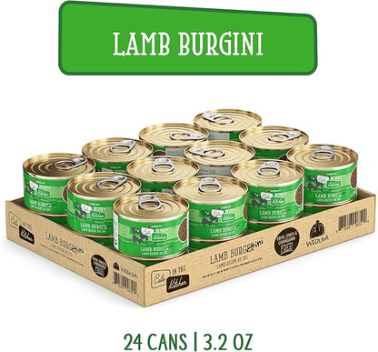 Weruva Cats in The Kitchen, Lamb Burger-ini with Lamb Au Jus Cat Food, 3.2oz Can (Pack of 24)