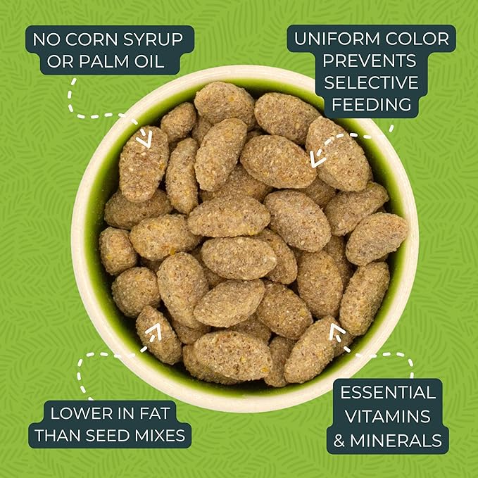 ZuPreem Natural Bird Pellets, Daily Bird Food for Cockatiel, Lovebird, Quaker, Small Conure, Lorikeet, Core Nutrition for Medium Birds, Added Vitamins, Cockatiel Pellets (M, 2.5 lbs)