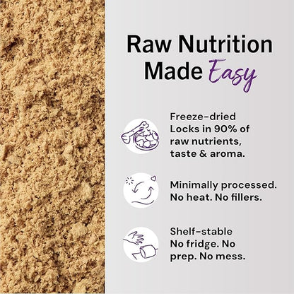 Stella & Chewy's Freeze-Dried Raw Cat & Kitten Food Topper - Magical Dinner Dust - Premium Wild-Caught Salmon & Cage-Free Chicken - Grain-Free, Protein-Rich - Perfect For Picky Eaters - 7 oz