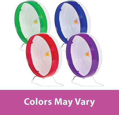 Kaytee Silent Spinner Wheel For Pet Syrian or Large Breed Hamsters, Sugar Gliders and Gerbils, Large 10 Inch (Colors May Vary)