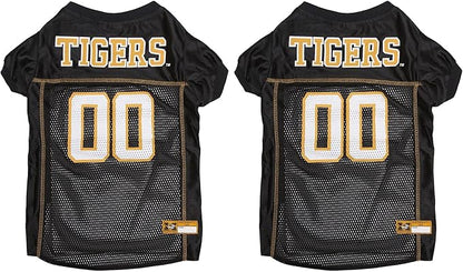 NCAA College Missouri Tigers Mesh Jersey for Dogs & Cats, Medium. Licensed Big Dog Jersey with Your Favorite Football/Basketball College Team (Pack of 2)
