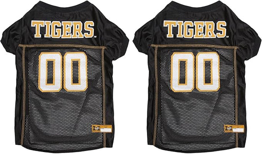 NCAA College Missouri Tigers Mesh Jersey for Dogs & Cats, Medium. Licensed Big Dog Jersey with Your Favorite Football/Basketball College Team (Pack of 2)