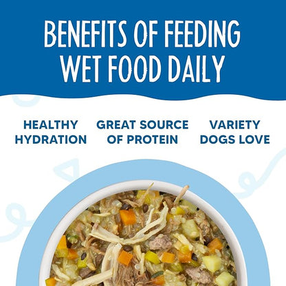 Weruva Meals 'n More Wet Dog Food, Doggie Duo Trial Variety Pack, 3.5oz Cup, Pack of 4