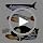 Realistic Floppy Fish Cat Toy with Catnip Toys for Cats Interactive Cat Toys for All Breeds Tap-Activated 3 Flapping Mode Sardine/Yellow Croaker,7.1 Inches,with Catnip,Rechargeable