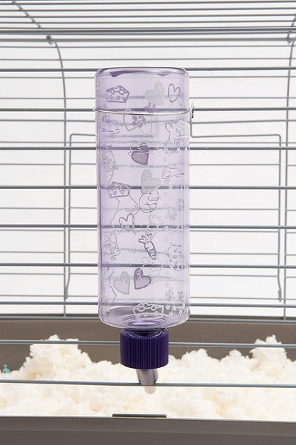Lixit Standard Cage Water Bottles for Rabbits, Ferrets, Guinea Pigs, Hamsters, Rats, Mice and Other Small Animal's (16 Ounce, Clear)