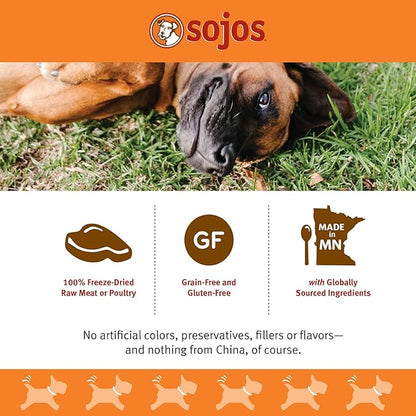 SOJOS Simply Turkey Freeze-Dried Dog Treats, 4 oz