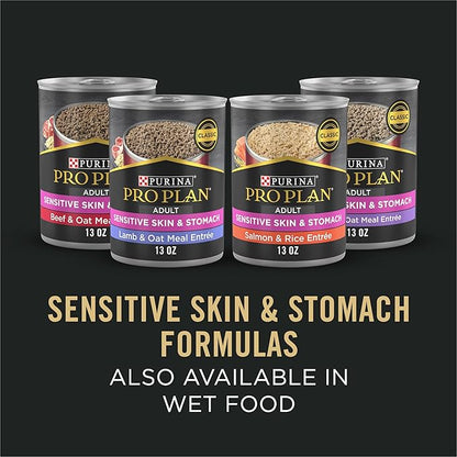 Purina Pro Plan Sensitive Skin and Stomach Dog Food Small Breed, Adult Salmon & Rice Formula - 4 lb. Bag