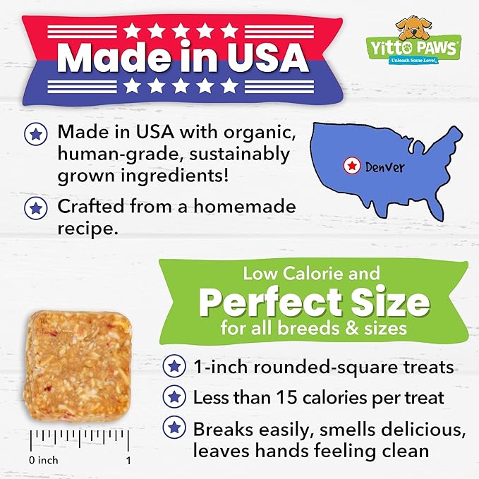 Organic Dog Treats – Crunchy, Strawberry & Peanut Butter Training Dog Biscuits – Vegan, Human-Grade, No Sugar Added – Healthy, All Natural – Made in USA, (8 oz)