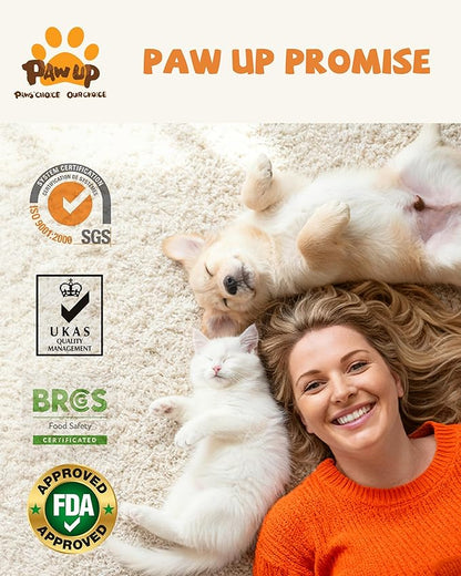 PAWUP Freeze Dried Cat & Dog Treats, Natural Quail Egg Yolk, Single Ingredient, High-Protein Pet Snacks for Skin & Coat Health, No Artificial Additives, 9.2 oz