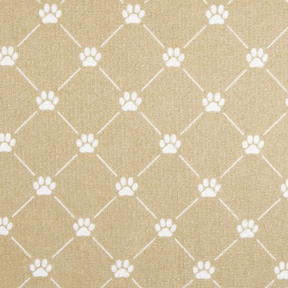 Bone Dry Machine Washable, Ultra Absorbent Pet Mat, 12x18, Taupe Trellis Print