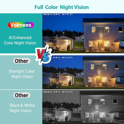2K 3MP Window Camera, Smart AI Color Night Vision, 5G & 2.4GHz WiFi Indoor Home Security Cam w/Motion Detection, Real-Time Alerts, 2-Way Talk, Alexa, 24/7 Recording, Easy Install, 2-Pack