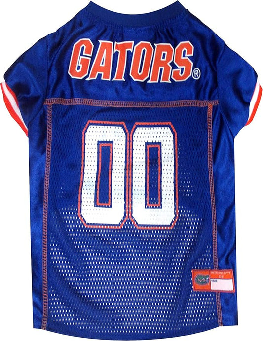 NCAA College Florida Gators Mesh Jersey for DOGS & CATS, XXX-Large. Licensed Big Dog Jersey with your Favorite Football/Basketball College Team