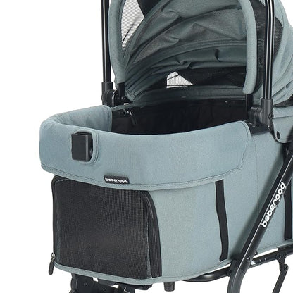 Anti-Dirt Sheet, Edge Cover for Pet Stroller, Double-Sided use, Clip Hole Design, Washable (Green, for T5/T6/X5/X6)