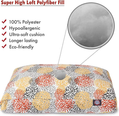 Majestic Pet Citrus Blooms Medium Rectangle Pet Bed