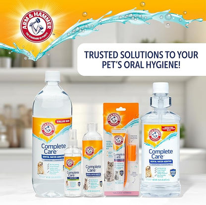 Arm & Hammer Complete Care Dog Dental Spray, Mint Flavor, Easy Brushless Dog Breath Freshener, Baking Soda Enhanced Formula for Fresh Dog Breath, 6oz - 2 Pack