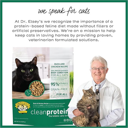 Dr. Elsey's cleanprotein Duck Cat Kibble 2 lb. Bag