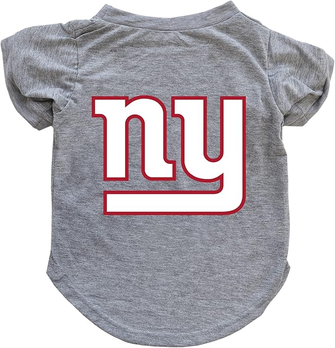 Littlearth NFL New York Giants Pet T-Shirt, Team Color, Medium