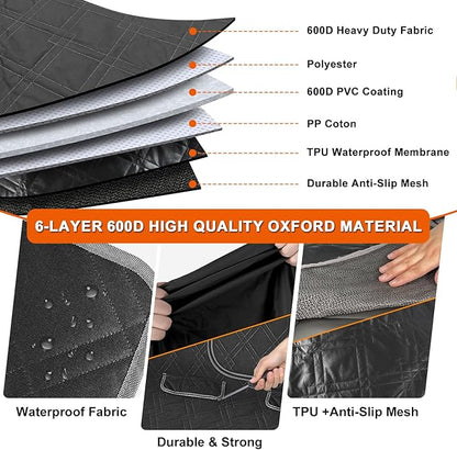 Dog Car Seat Cover Compatible with Subaru Forester 2002-2025, Waterproof Pet Bench Seat Cover for Back Seat, 600D Heavy Duty Scratch Proof Nonslip Truck Seat Covers for Dogs