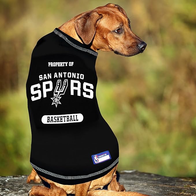 Pets First NBA Licensed Hoodies & T-shirt for Dogs & Cats, SAN Antonio Spurs, Small