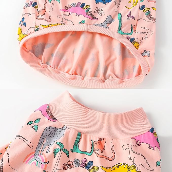 Dog T Shirts Cotton Dinosaur Pattern Prints Shirt Pajamas Pets Breathable Stretchy Clothes for Extra Large Dogs (2XL,Pink Dinosaur)